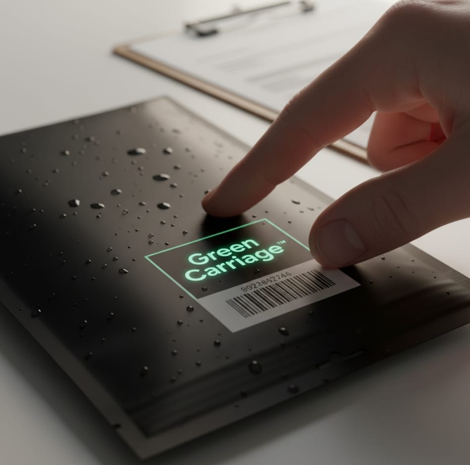 AGCO-compliant cannabis packaging with tamper-proof sealed bags, branded and waterproof for secure delivery